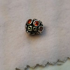 Pandora silver and Swarovski crystal charm
